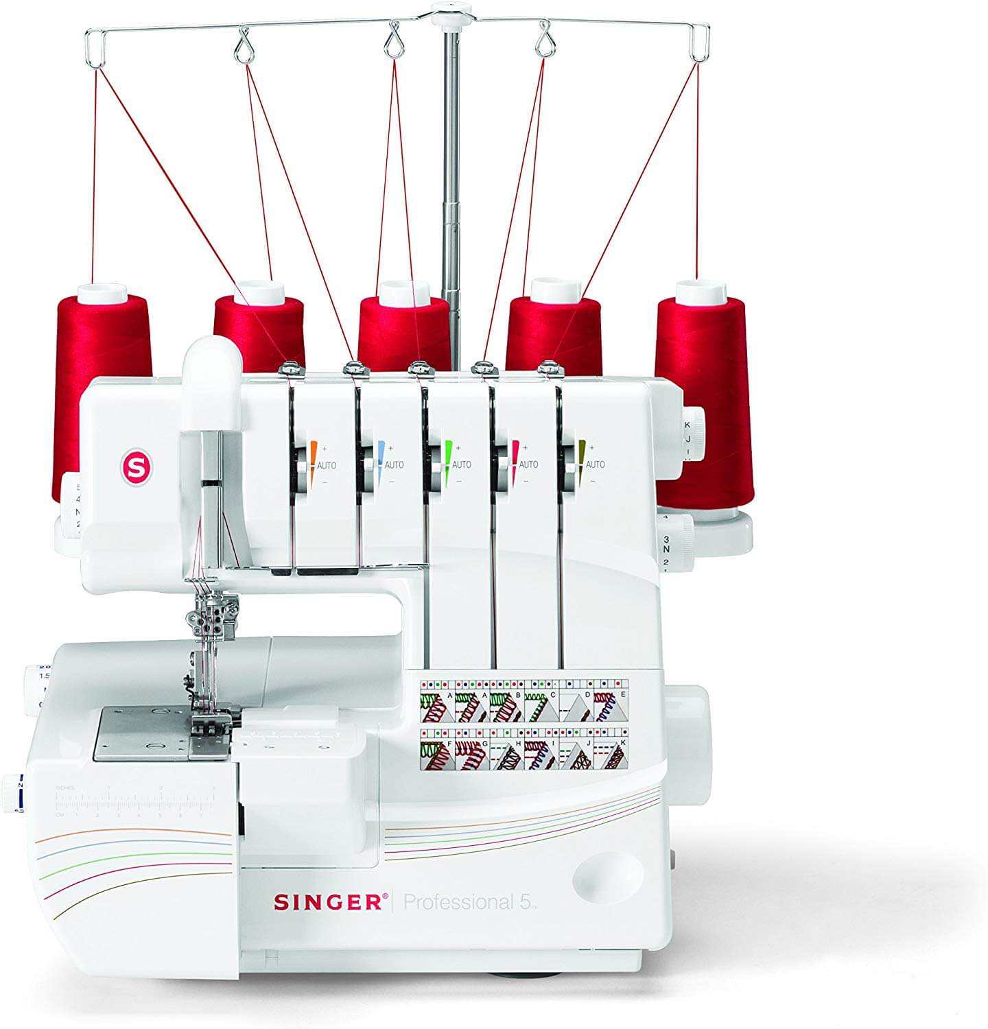 SINGER Professional 5 14T968DC Serger with 2-3-4-5 Threaded Capability